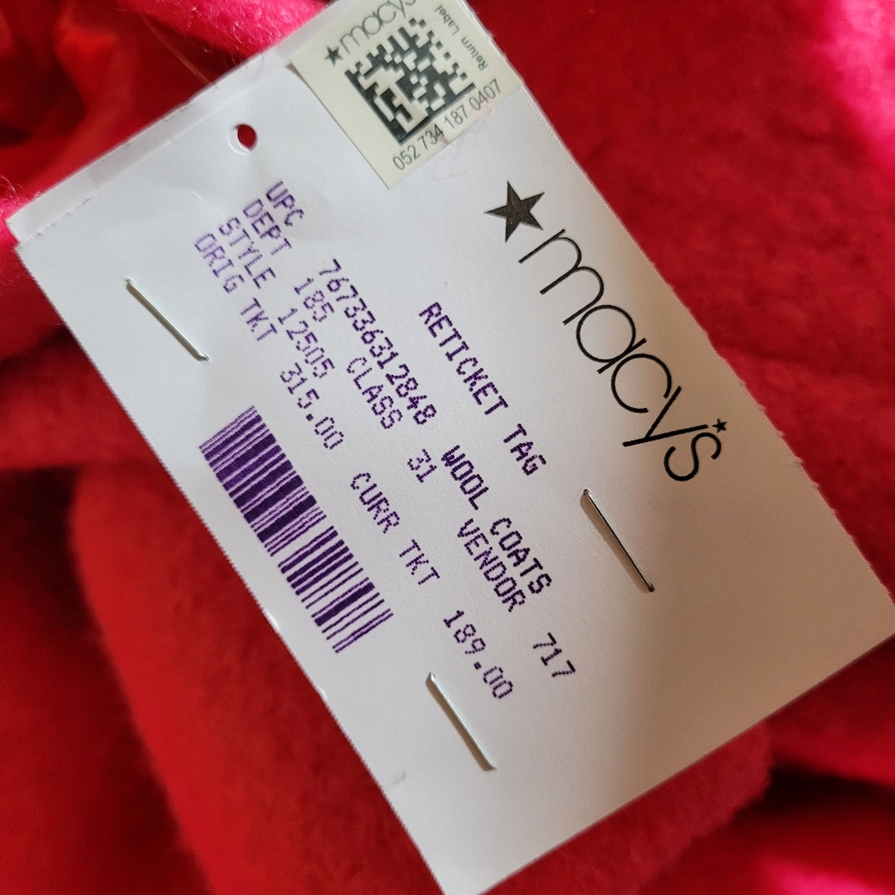 New BCBG hot pink boucle long coat bright sexy modern designer size XXL 2X 2XL - Picture 13 of 14